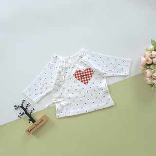 Combo 5 áo cột dây sơ sinh dài tay Bunny cho bé 3-5kg -Mẫu ngẫu nhiên