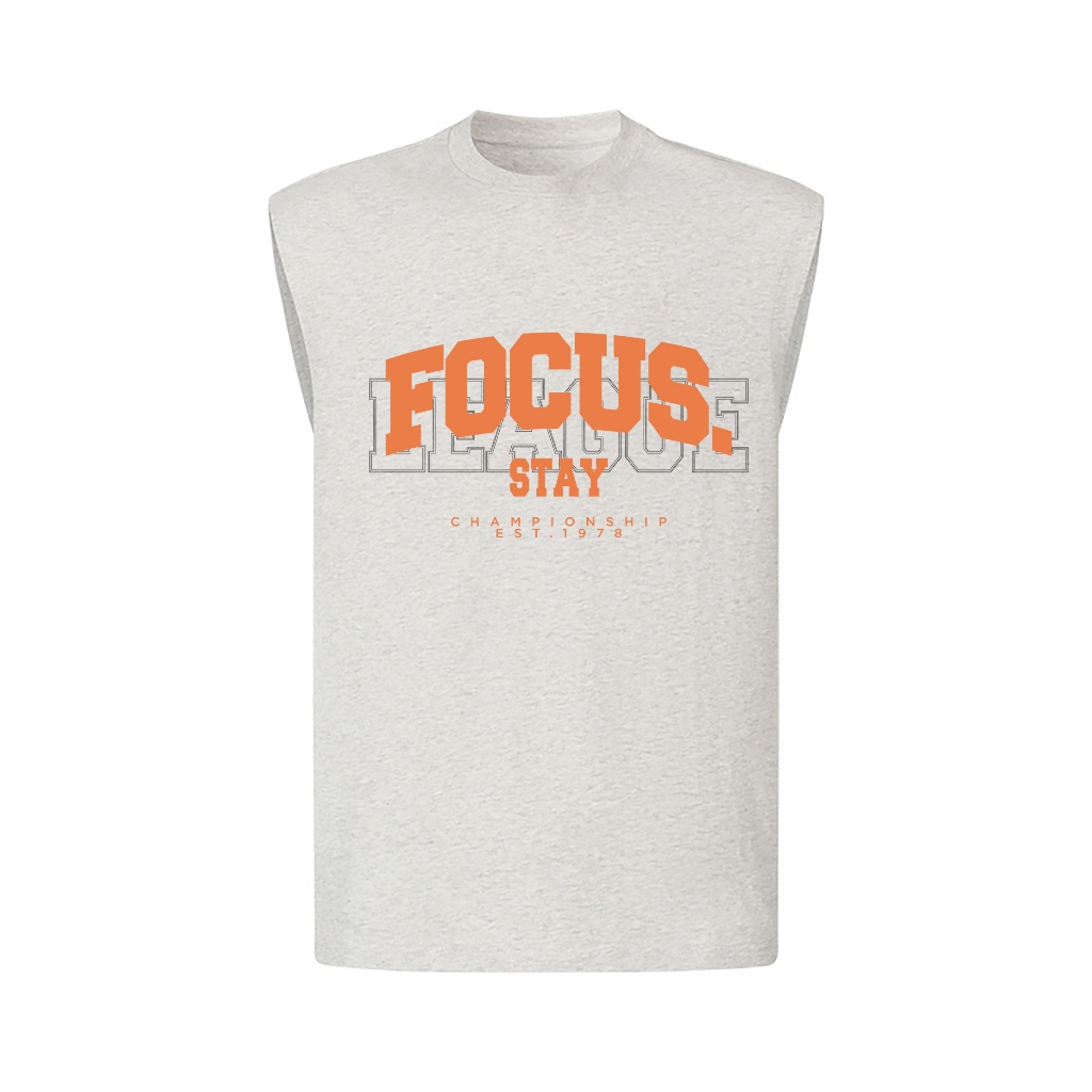 Áo Tanktop Nam Nữ RedLabel In Họa Tiết FOCUS, Áo Ba Lỗ Sát Nách Nam Nữ Cotton Cá Tính TT53
