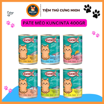 Pate Mèo Kucinta, Pate Lon cho Mèo Vị Cá Biển, Hải Sản Cho Mèo Mọi lứa tuổi 400g