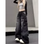 Quần Jean Nữ Túi Hộp WASH RETRO Dáng Suông Ống Rộng Quần Túi Hộp Cargo Pants Phong Cách HIPHOP MIAA