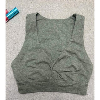 Áo tập thể thao, áo tập gym,yoga cho nữ nhún xoắn trước ngực - chất cotton mềm mại thấm hút mồ hôi
