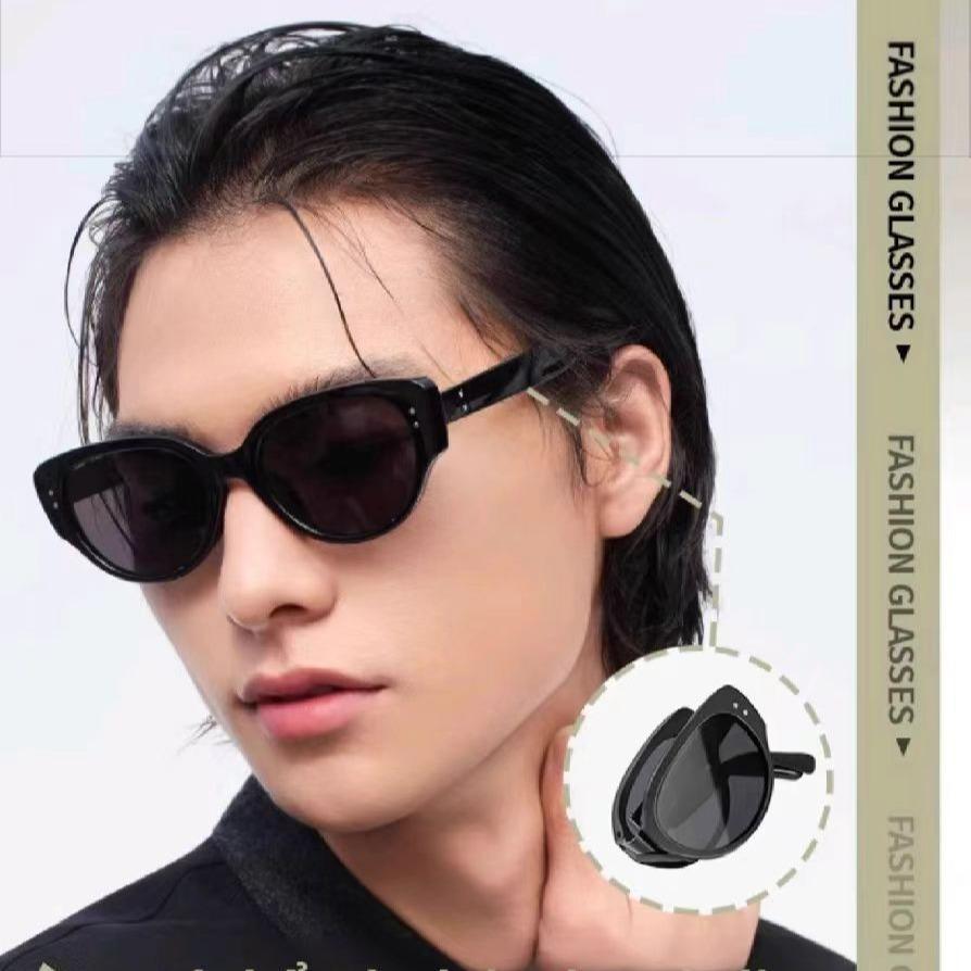 Kính râm gấp gọn thời trang INNI 9017 nhỏ gọn, chống tia UV, kính form mắt mèo phù hợp mọi dáng mặt