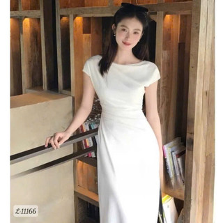 VÁY CỔ ĐỔ LI EO DÁNG DÀI 2 LỚP