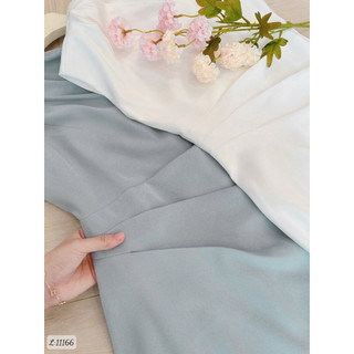 VÁY CỔ ĐỔ LI EO DÁNG DÀI 2 LỚP