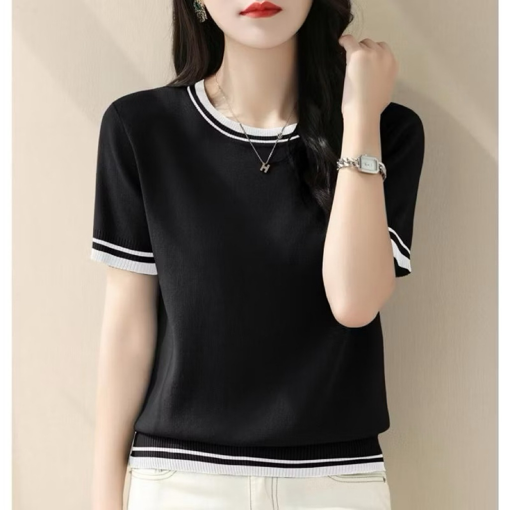 Áo len mongtogi QC,áo len dệt kim nữ hàng thanh lý mới phong cách đơn giản size 47-60kg.