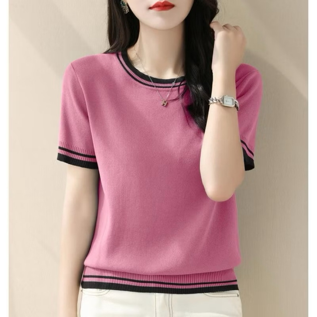 Áo len mongtogi QC,áo len dệt kim nữ hàng thanh lý mới phong cách đơn giản size 47-60kg.