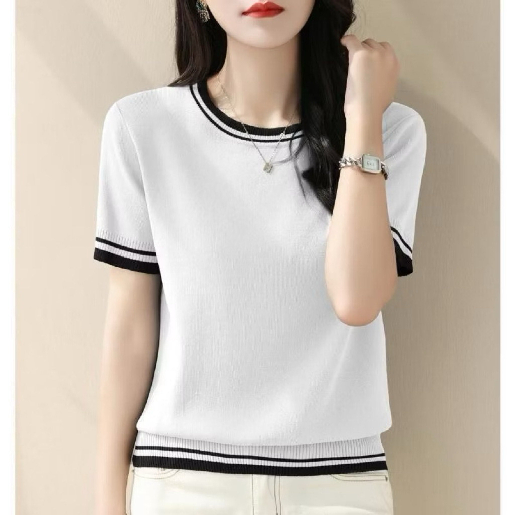 Áo len mongtogi QC,áo len dệt kim nữ hàng thanh lý mới phong cách đơn giản size 47-60kg.