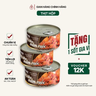 Thịt Kho Mắm Ruốc Lon 180 Gram THẾ GIỚI SỐT Thịt Hộp Đồ Hộp Ăn Liền Tiện Lợi Đậm Việt