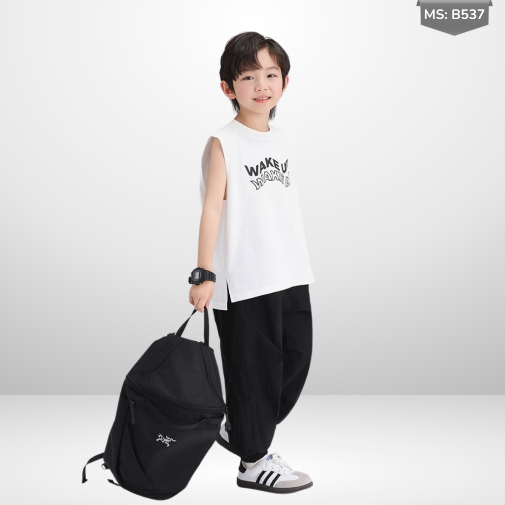 Áo Thun Ngắn Tay Mùa Hè Cho Bé Trai, Bé Gái In Hình Năng Động, Cổ Tròn | JJ Kids Fashion