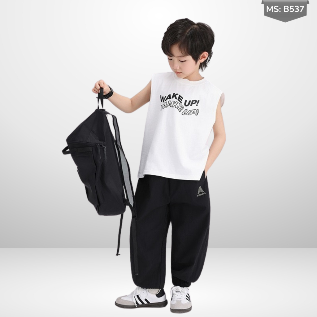 Áo Thun Ngắn Tay Mùa Hè Cho Bé Trai, Bé Gái In Hình Năng Động, Cổ Tròn | JJ Kids Fashion