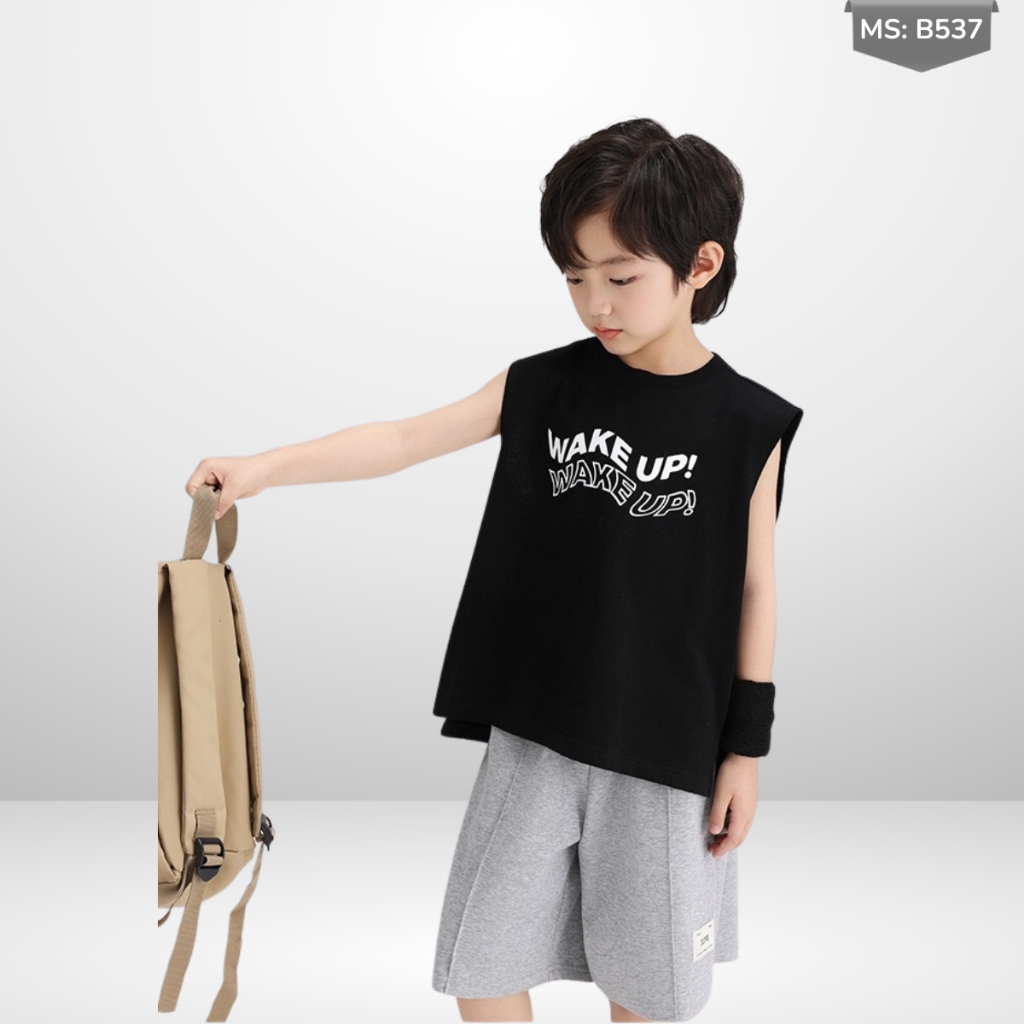 Áo Thun Ngắn Tay Mùa Hè Cho Bé Trai, Bé Gái In Hình Năng Động, Cổ Tròn | JJ Kids Fashion