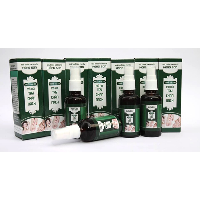 xịt thao dược mồ hôi tay chân hồng sơn