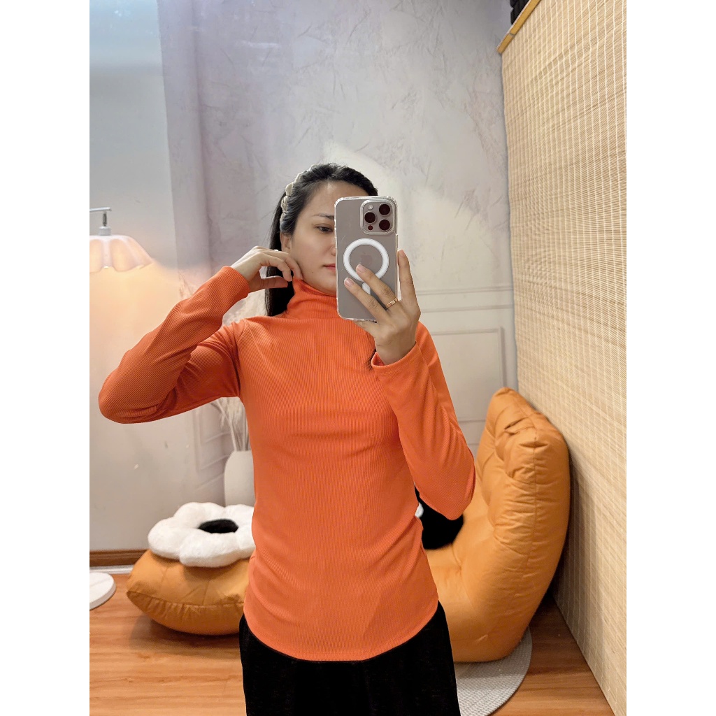 Combo 2 áo tăm lạnh cổ cao 7 phân tay dài ủ kem 40-85kg - Nocnhasleepwear