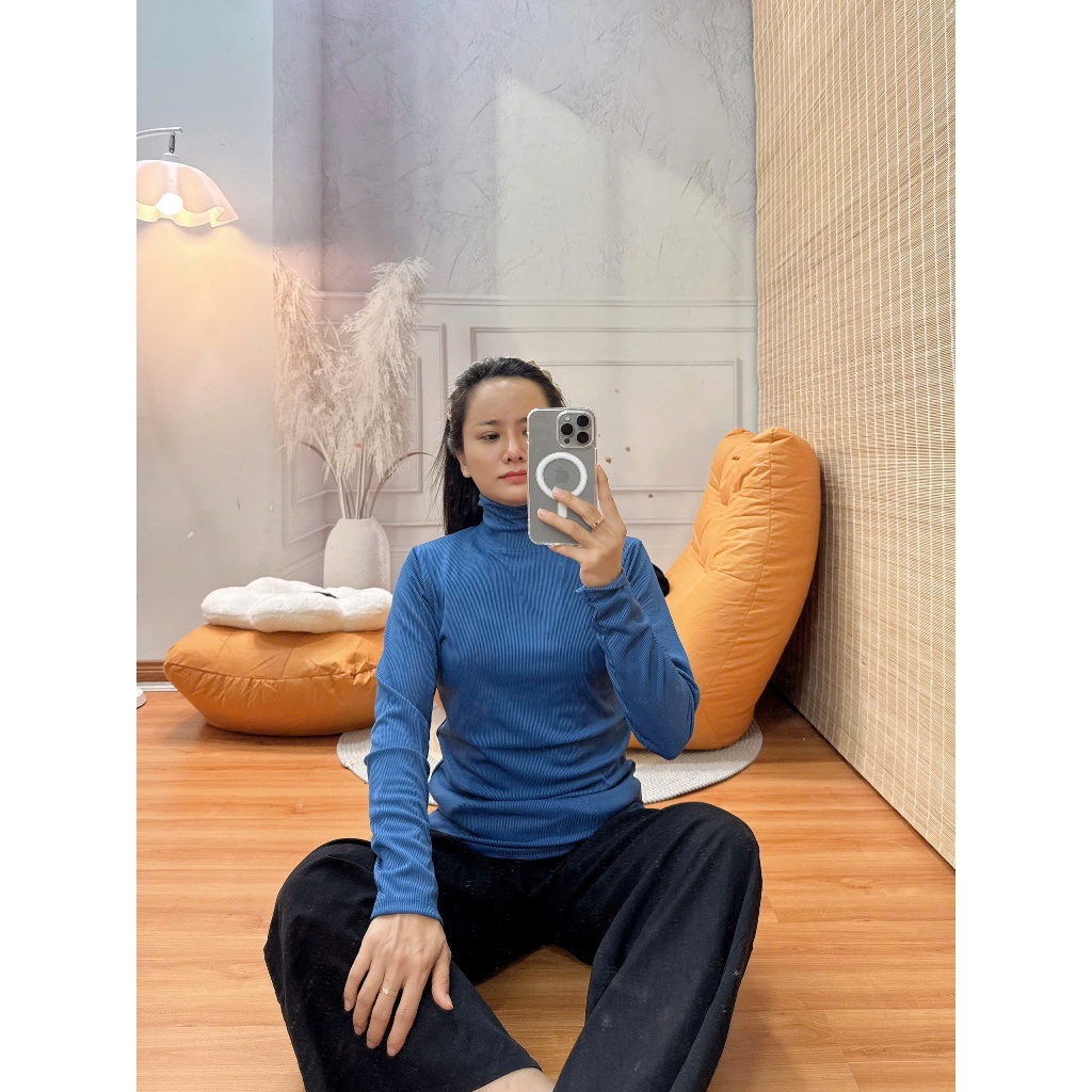 Combo 2 áo tăm lạnh cổ cao 7 phân tay dài ủ kem 40-85kg - Nocnhasleepwear