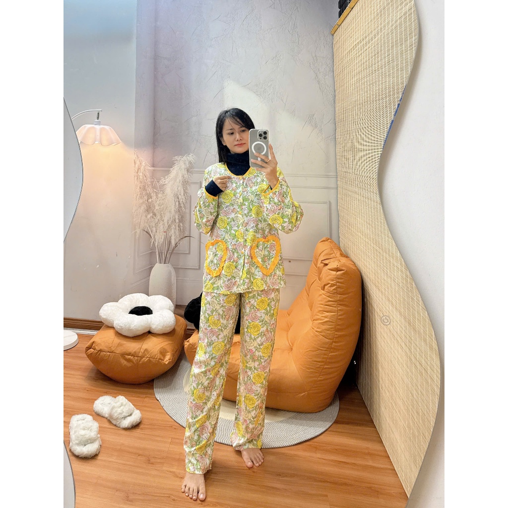 Combo 2 áo tăm lạnh cổ cao 7 phân tay dài ủ kem 40-85kg - Nocnhasleepwear