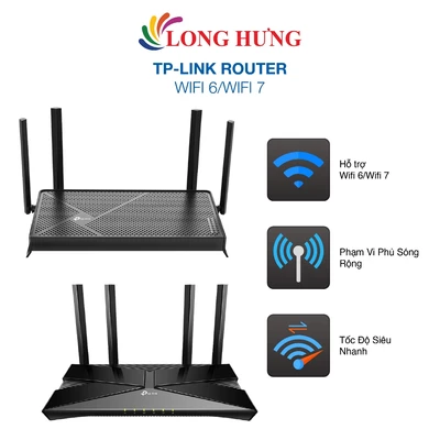 Router Wifi 6/Wifi 7 TP-Link Archer AX73/Archer AX53/Archer AX12/Archer AX55 Pro/Archer BE230 - Hàng chính hãng