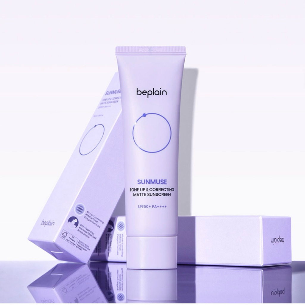 Kem chống nắng nâng tông kiềm dầu Beplain Sunmuse Tone Up & Correcting Matte SPF50+ PA++++ 50ml