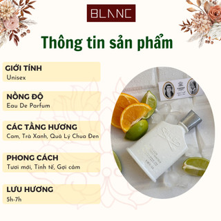 Nước Hoa Unisex Chiết Silver Moutain Water BLANC PERFUME, Dầu Thơm Hương Thơm Ngát, Tươi Mới, Sảng Khoái, Năng Động