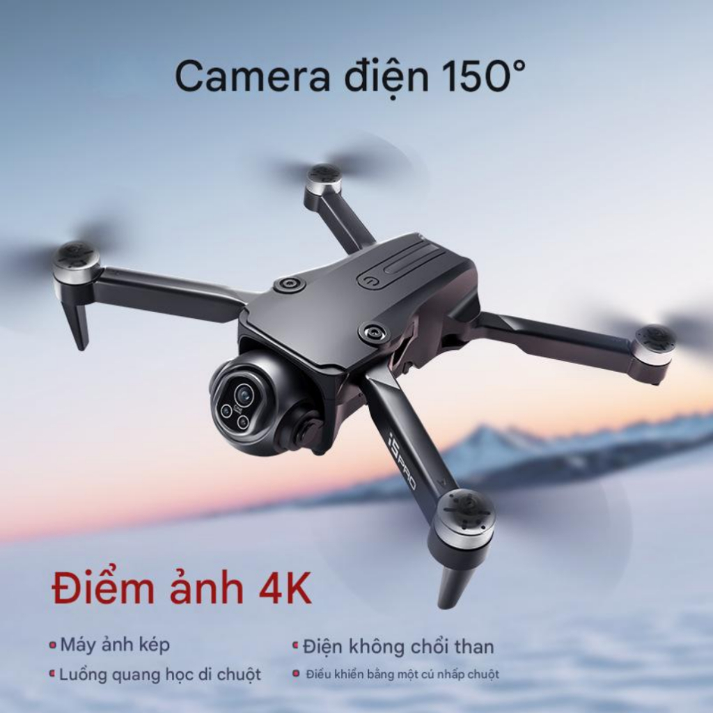 máy bay điều khiển từ xa i5 pro max, flycam giá rẻ, drone mini cho trẻ em có cảm biến chống va chạm
