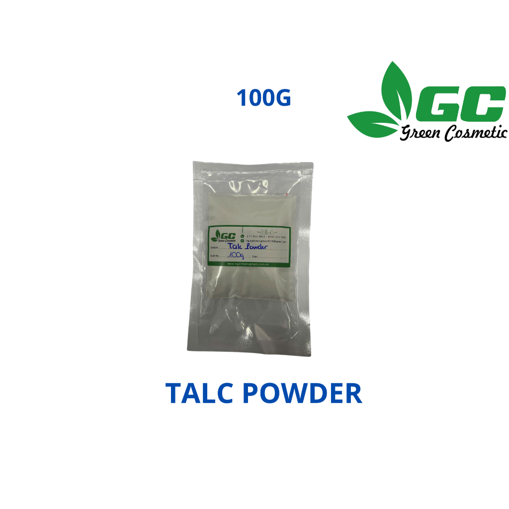 [HCM] Talc powder - Bột talc - nguyên liệu mỹ phẩm Greencosmetic 100g ...