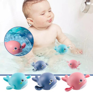 COMBO 2 Đồ chơi cá heo vặn cót lội nước, cá bơi trong nước, Đồ chơi nhà tắm cho bé