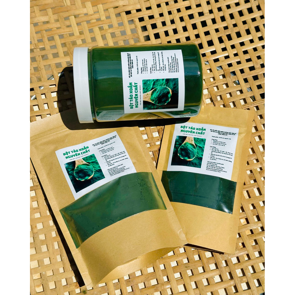 [500gram tặng bột] Bột Tảo Xoắn Nguyên Chất Benuss
