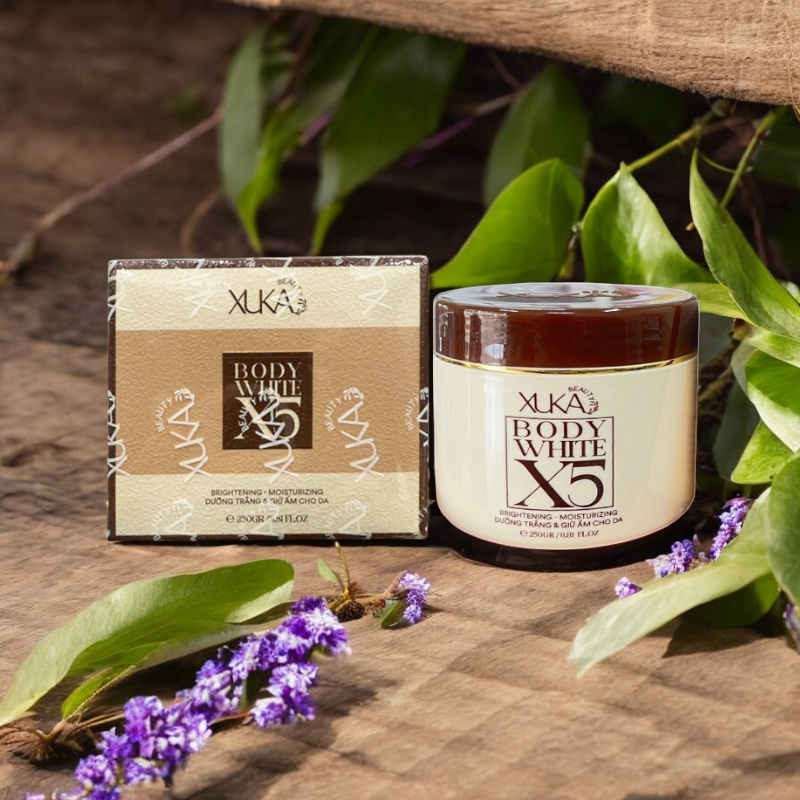 Kem Body Dưỡng Trắng Da XUKA X5 Mới Trắng Nhanh Cấp Tốc X5 Lần Hộp 250g