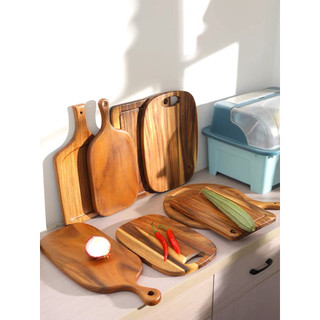 Thớt  gỗ decor trang trí, chụp ảnh, bày đồ ăn, làm từ gỗ tự nhiên liền khối