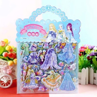 Set Sticker Dán Nhựa Nổi Kurumi, Labubu, Nhiều Mẫu Đáng Yêu Cho Bé - Set Gồm X2 Tờ Nhiều Mẫu Đa Dạng