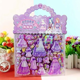 Set Sticker Dán Nhựa Nổi Kurumi, Labubu, Nhiều Mẫu Đáng Yêu Cho Bé - Set Gồm X2 Tờ Nhiều Mẫu Đa Dạng