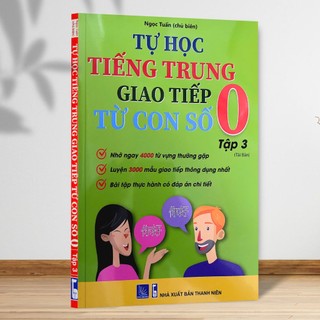 Sách-Combo:Tự học tiếng trung giao tiếp từ con số 0 3 tập (có file nghe)