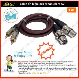 XẢ KHO | Bộ 2 DÂY CÁP CHUYỂN ĐỔI CANON CÁI ra AV BÔNG SEN - LOẠI TỐT