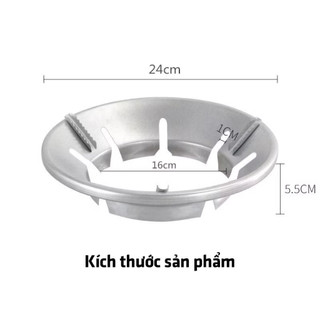 ```Giá đỡ chắn gió cho bếp ga 5 chân, tương thích bếp dương và bếp âm kính, chất liệu inox chất lượng cao.```