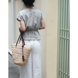 𝙇𝙊𝙉𝘼 𝙏𝙊𝙋 - Áo Linen buộc