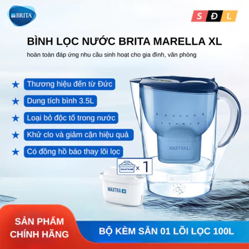Bình lọc nước Brita Marella XL dung tích 3.5L — thương hiệu của Đức