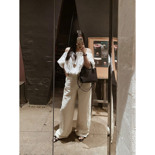 𝙎𝙄𝙉𝘼 𝙏𝙊𝙋 - Áo Linen Bẹt Vai