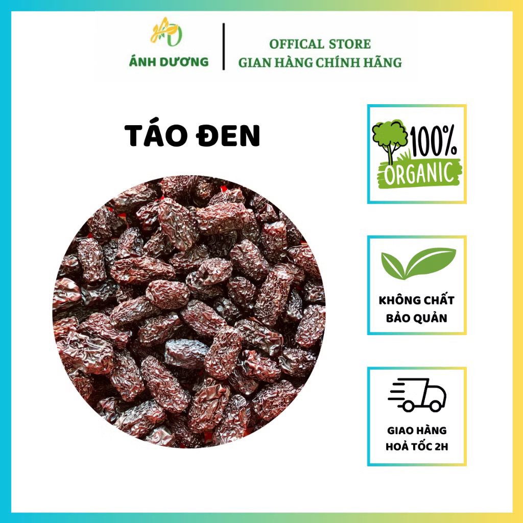 500GR Táo Tàu Đen Sấy Khô Tự Nhiên Giúp Ngủ Ngon, Tốt Cho Sức Khoẻ