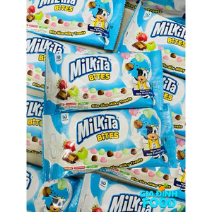Kẹo Sữa Mềm Milkita Bites Vị (Sôcôla, Dâu, Dưa Lưới)