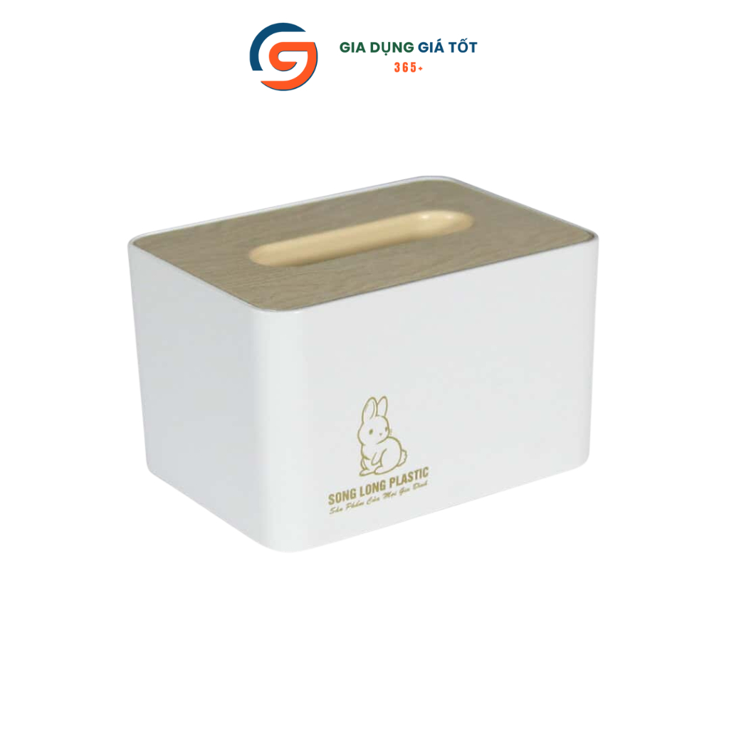 Hộp đựng khăn giấy Song Long chữ nhật, hộp đựng giấy ăn bàn ăn, phòng khách, văn phòng tiện dụng