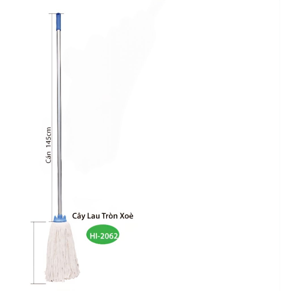 Combo 2 Cây Lau Nhà Công Nghiệp Tròn Xòe Homeinno