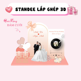 Quà tặng mô hình standee đám cưới, Mô hình decor trang trí đám cưới