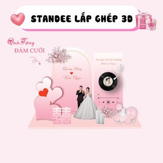 Quà tặng mô hình standee đám cưới, Mô hình decor trang trí đám cưới