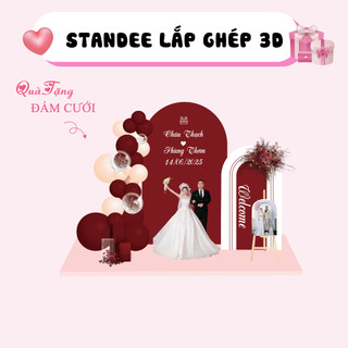 Quà tặng mô hình standee đám cưới, Mô hình decor trang trí đám cưới