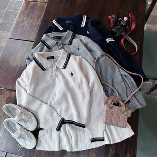 Set Len Polo Cổ Bẻ Váy Ly [T25]