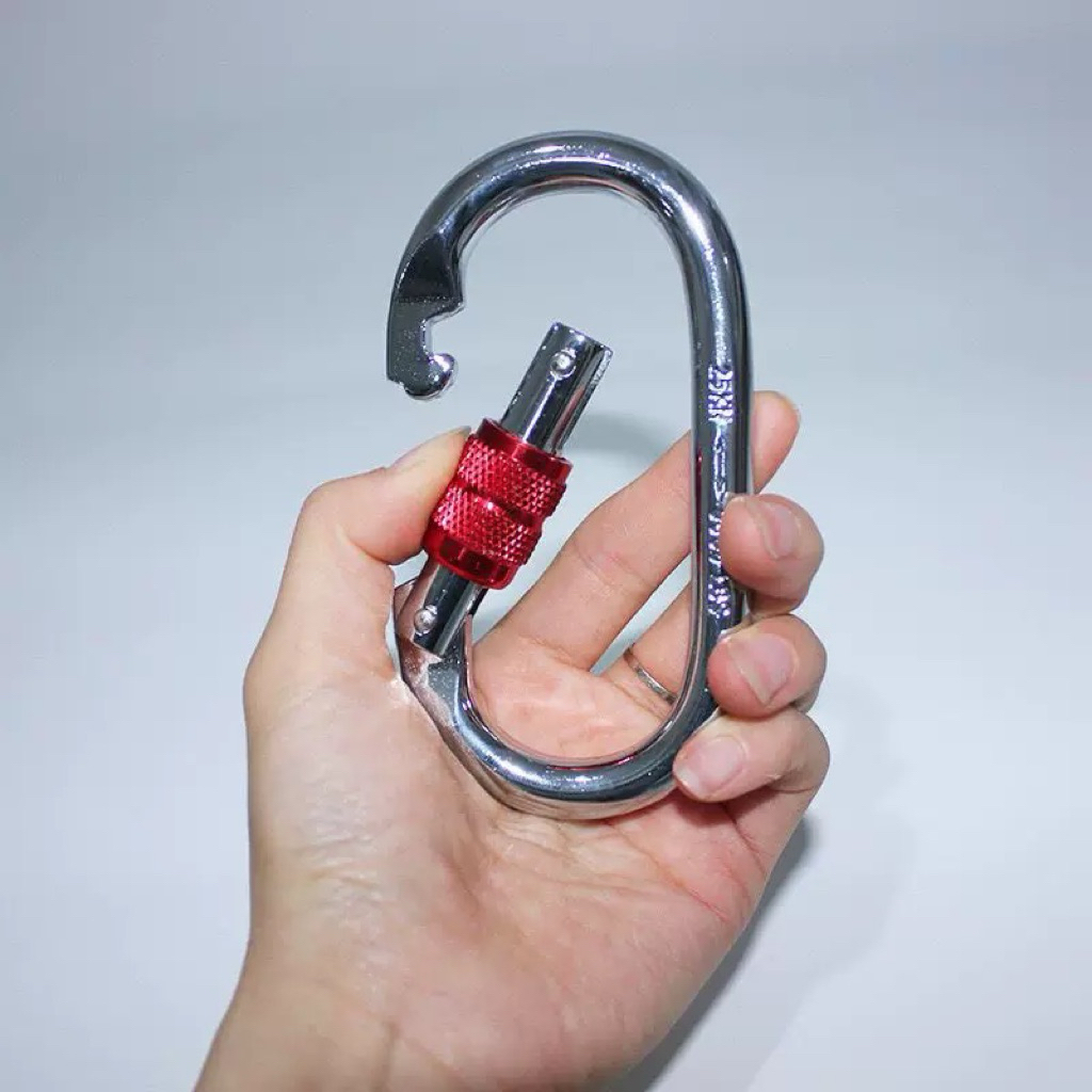 Khóa chính có ren hình chữ O XINDA chính hãng khóa an toàn leo núi khóa vượt qua thiết bị khóa chính leo núi ngoài trời