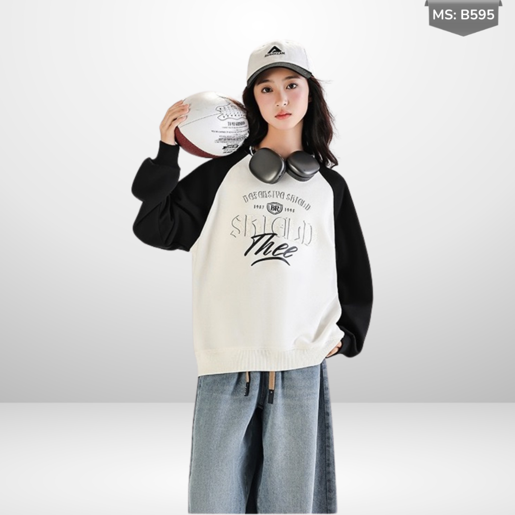 Áo Thun Dài Tay Xuân Thu Cho Bé Trai, Bé Gái In Hình Năng Động, Cổ Tròn B595 | JJ Kids Fashion