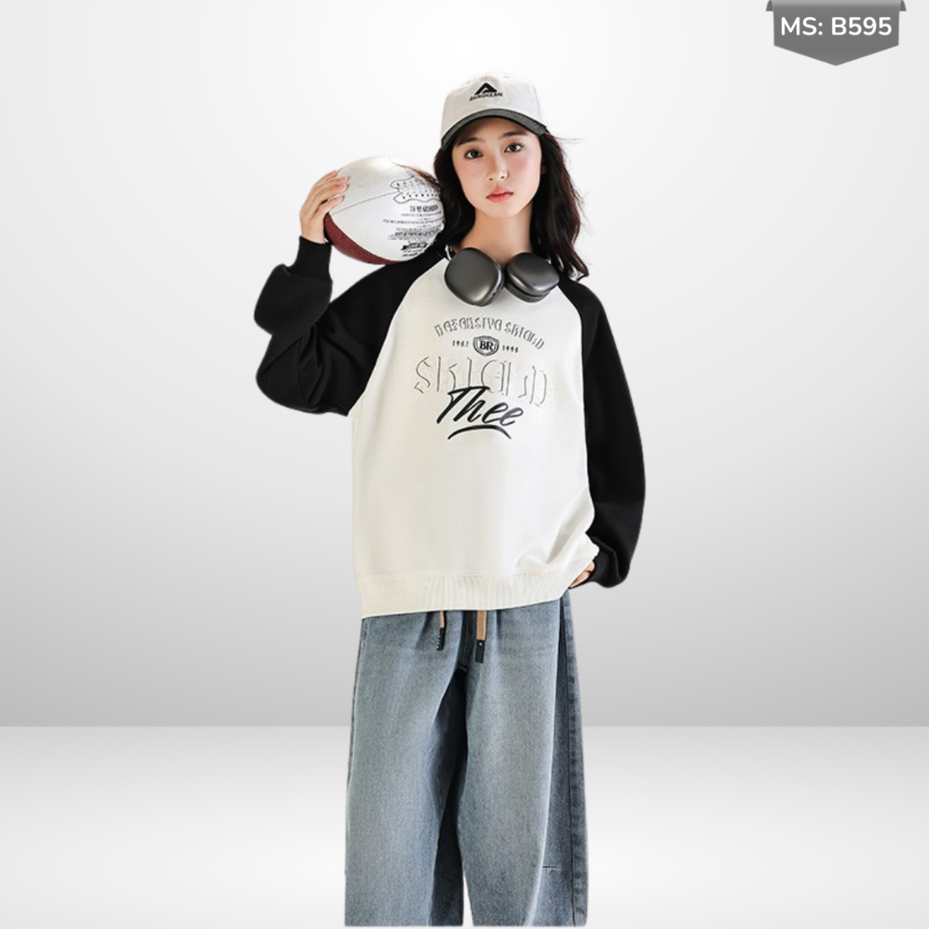Áo Thun Dài Tay Xuân Thu Cho Bé Trai, Bé Gái In Hình Năng Động, Cổ Tròn B595 | JJ Kids Fashion
