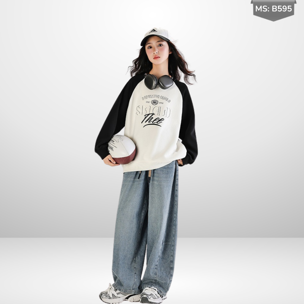 Áo Thun Dài Tay Xuân Thu Cho Bé Trai, Bé Gái In Hình Năng Động, Cổ Tròn B595 | JJ Kids Fashion