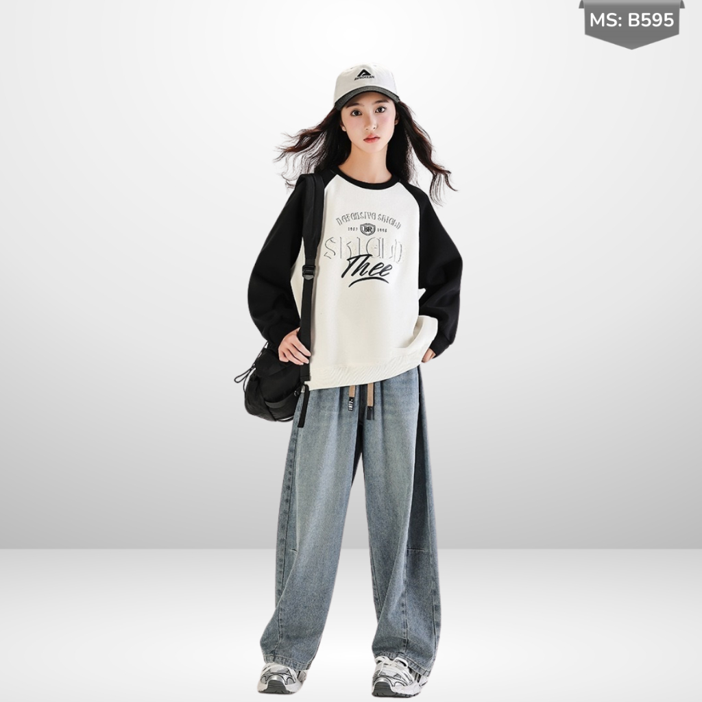 Áo Thun Dài Tay Xuân Thu Cho Bé Trai, Bé Gái In Hình Năng Động, Cổ Tròn B595 | JJ Kids Fashion