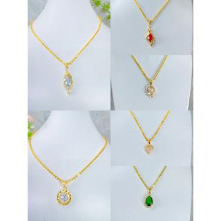 Các mẫu dây chuyền trang sức mạ vàng 18 ca dây chuyền 2 chỉ kèm mặt cao cấp hàng titan có dập ký hiệu 18 ca